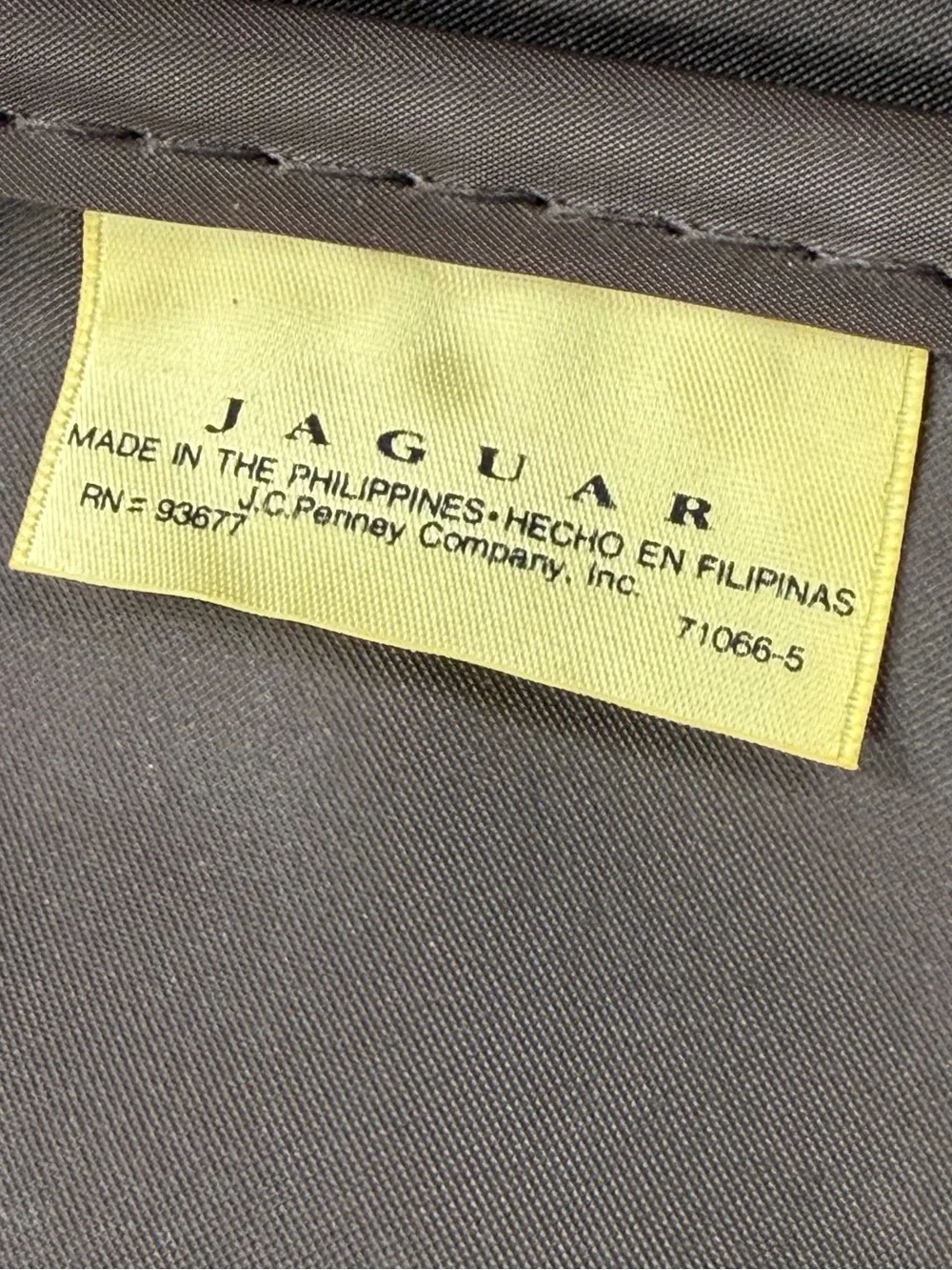 Vintage Jaguar Garment Folding Bag Travel Suit Carrier Brown & Brass 80s 90s